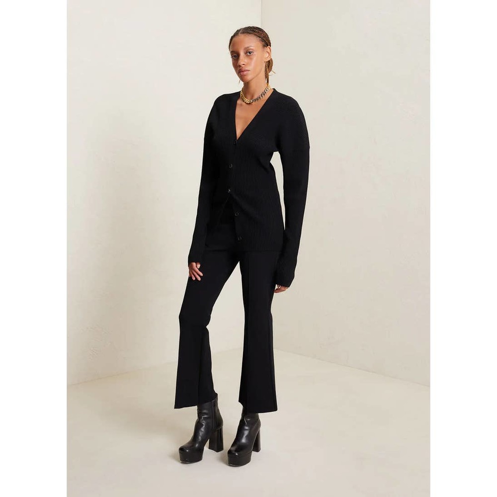 A.L.C. Black Wide Leg Jumpsuit Pants